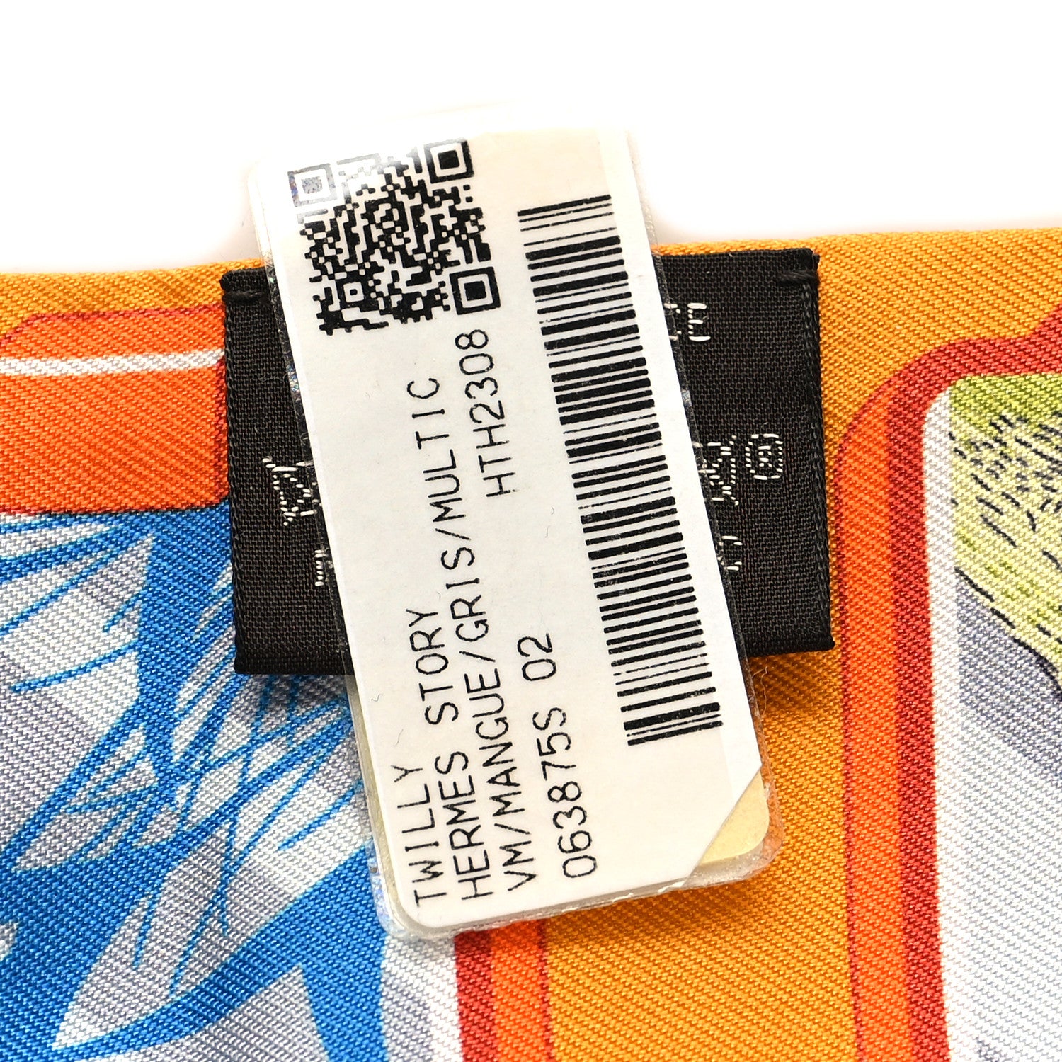 Hermes Silk Story Twilly Mangue Gris Multicolor 3 of 4