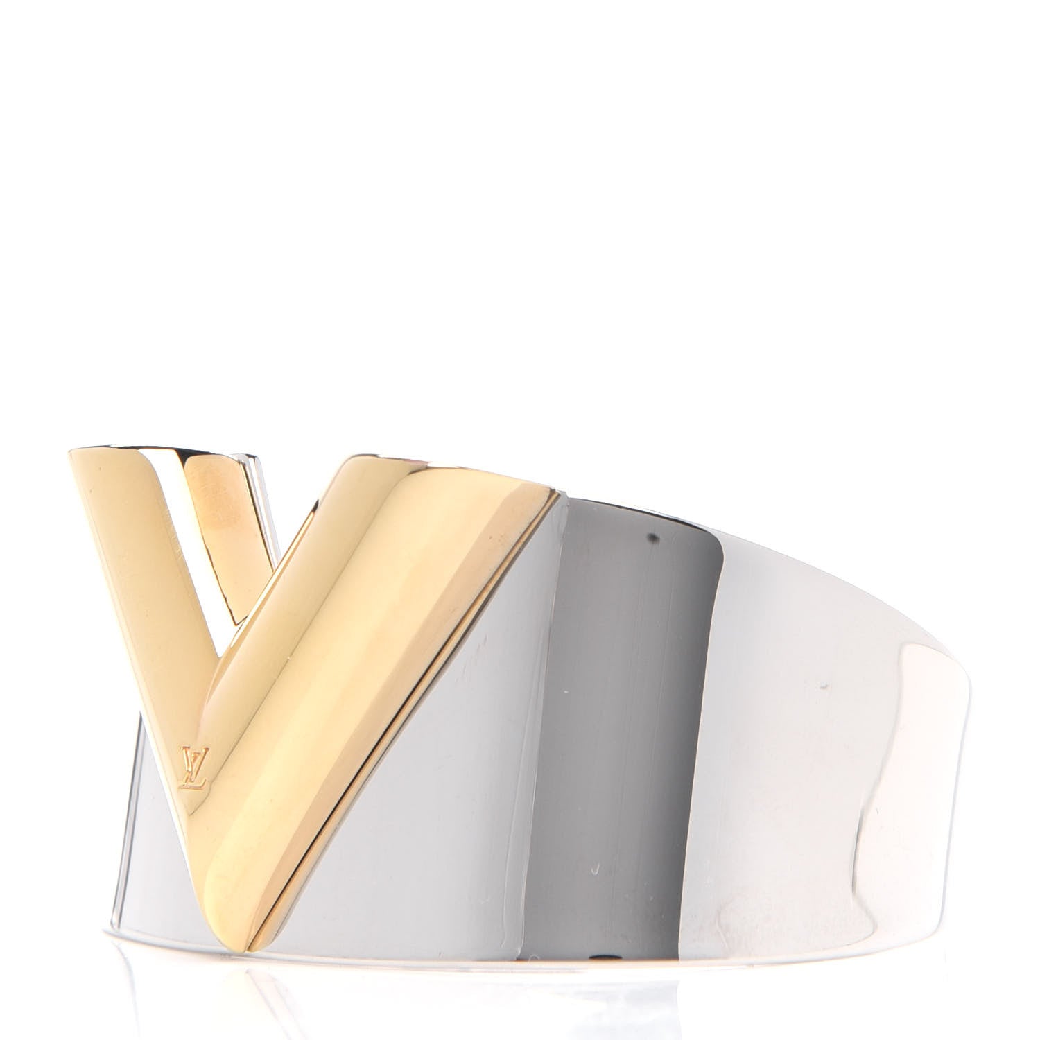 Louis Vuitton Metal Essential V Cuff Silver 3 of 4