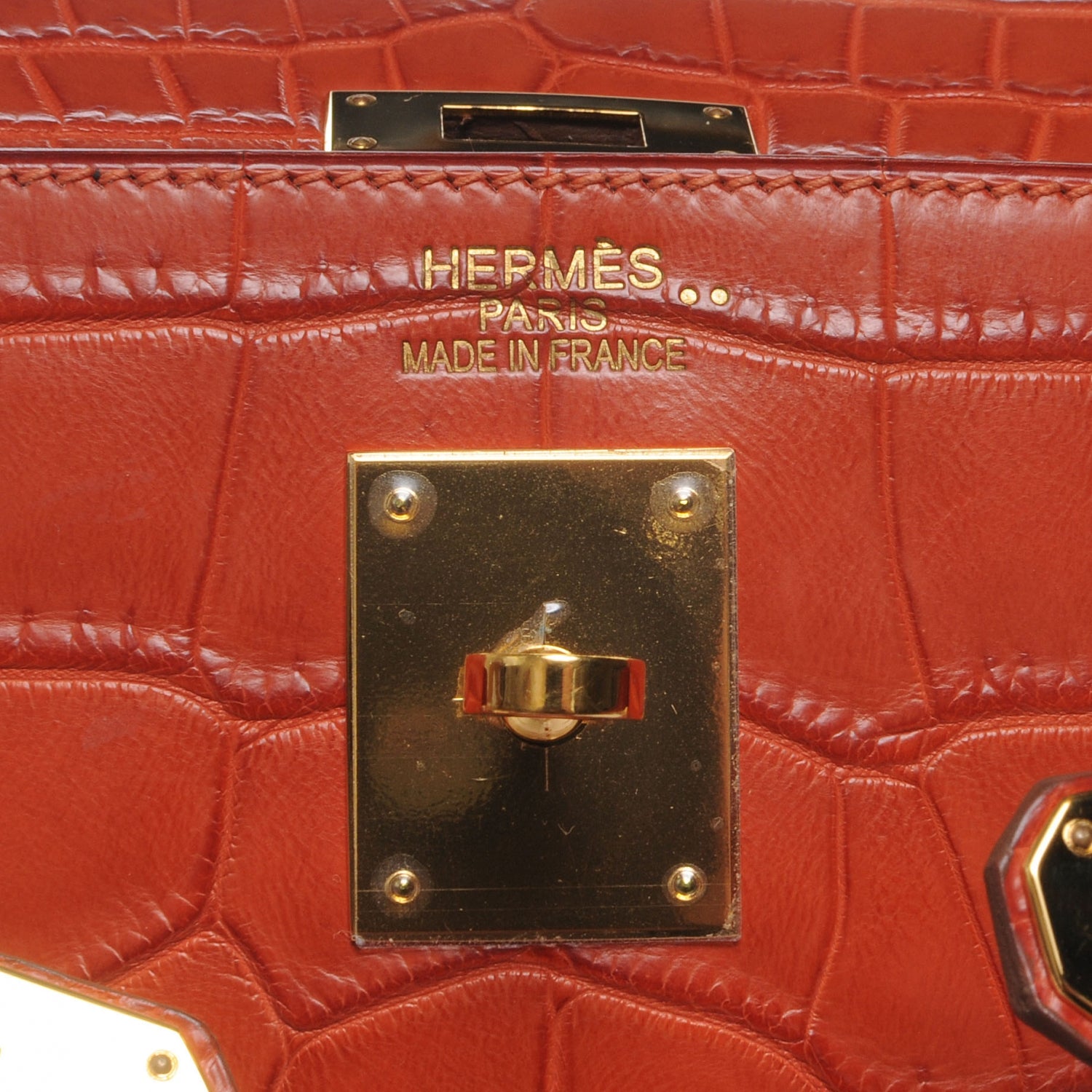 Hermes Matte Niloticus Crocodile Kelly 35 Sanguine 11 of 16