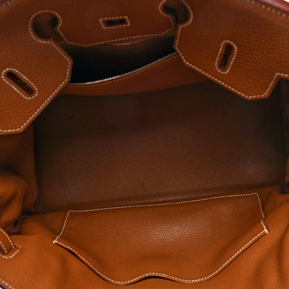 Hermes Taurillon Clemence Birkin 35 Gold 4 of 9