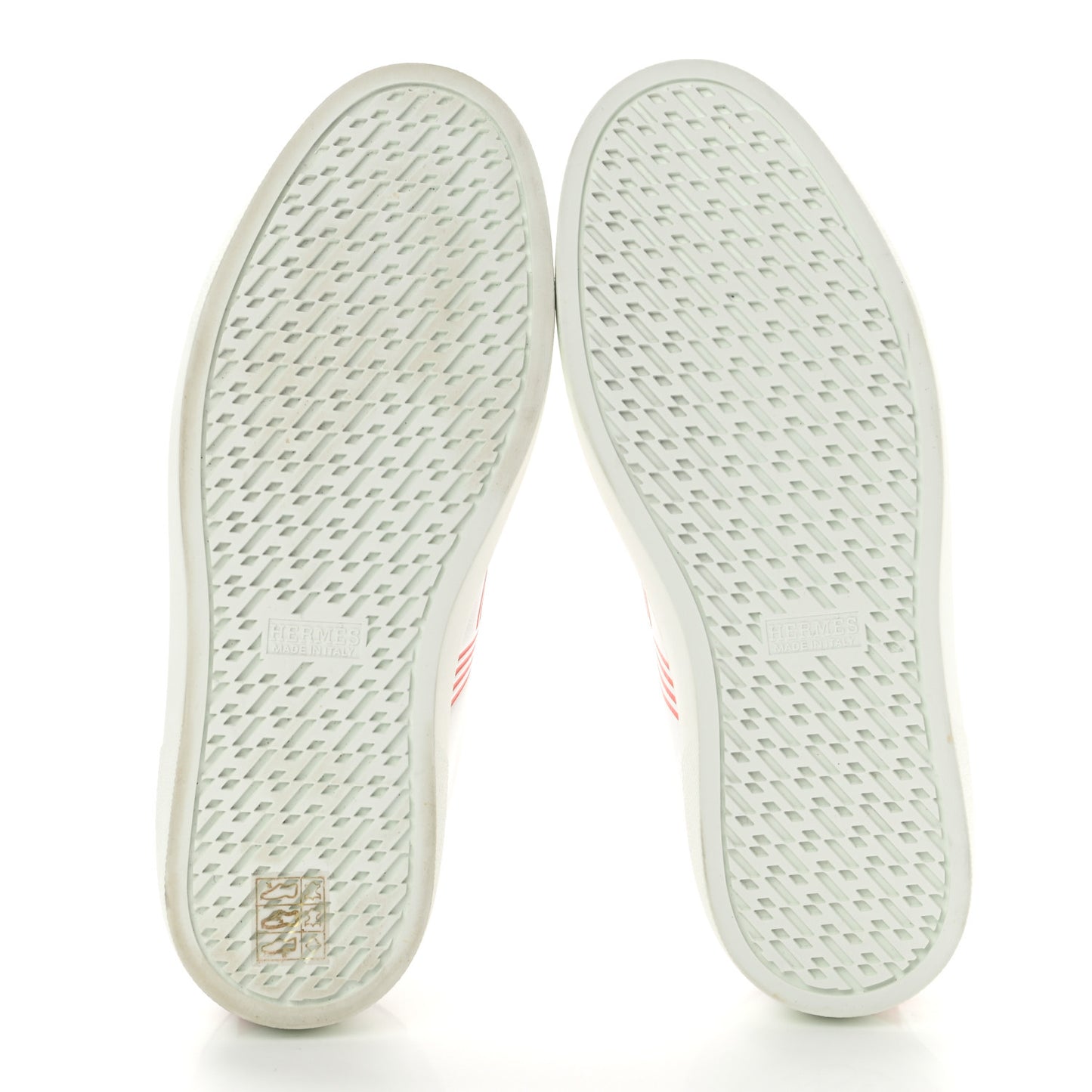 Calfskin Womens Advantage Sneakers 36.5 White Orange