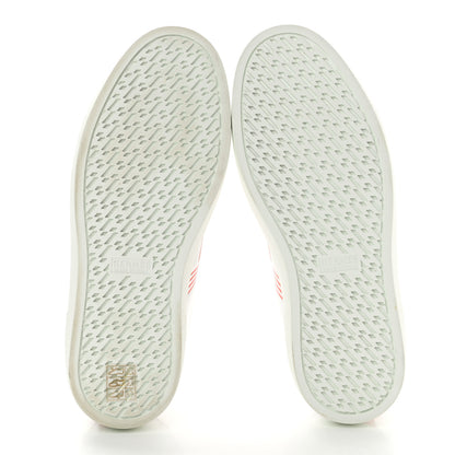 Hermes Calfskin Womens Advantage Sneakers 36.5 White Orange 5 of 9