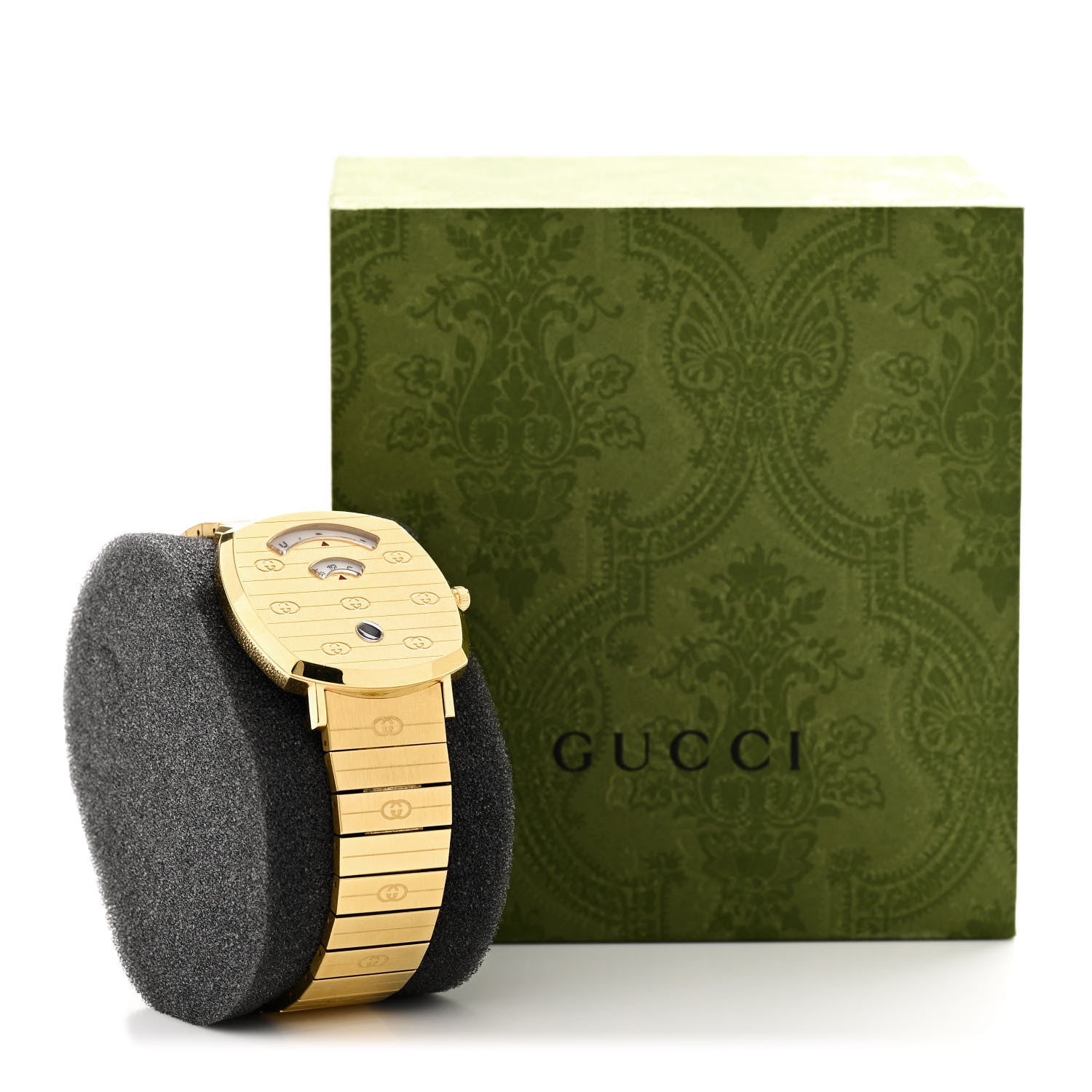 Gucci Stainless Steel 38mm Grip Quartz Watch Gold 5 of 5