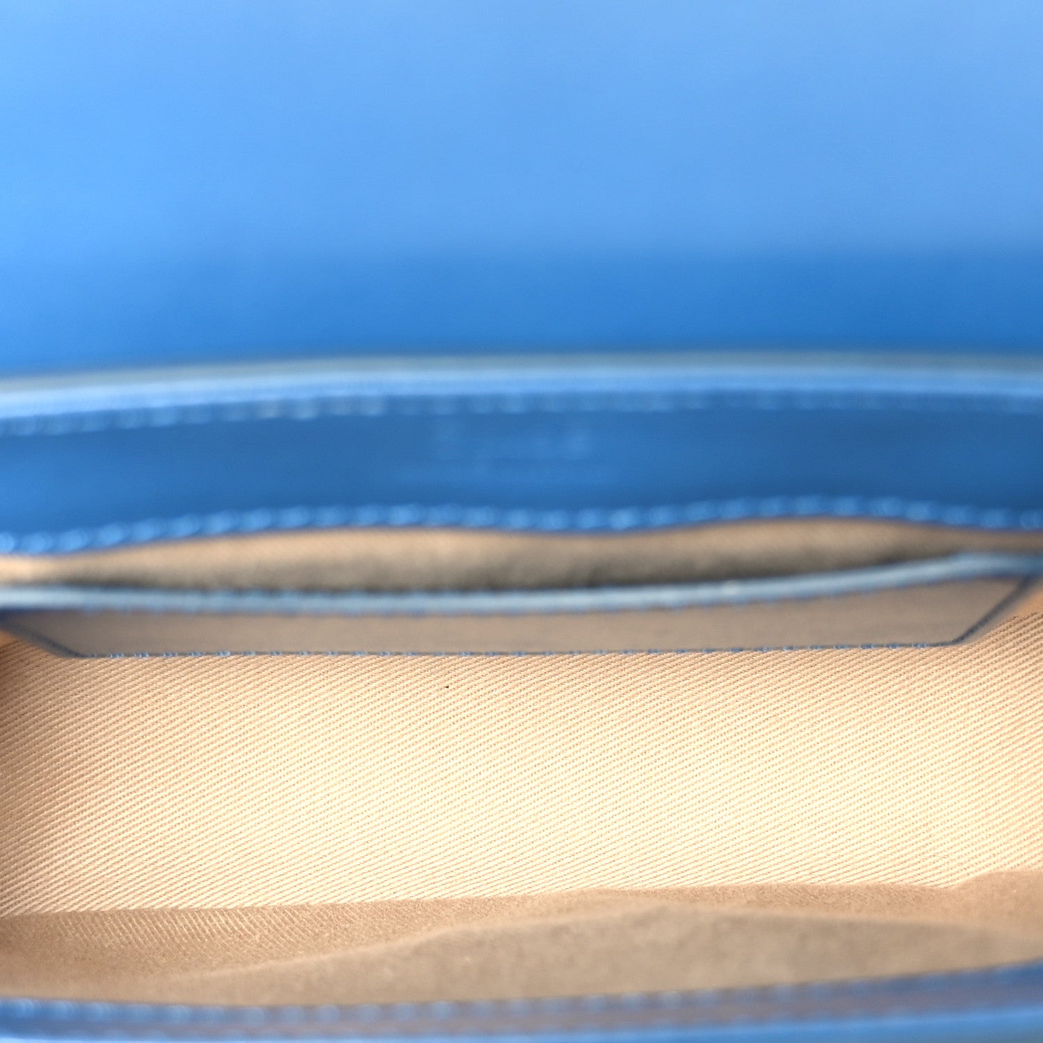 Chloe Shiny Calfskin Suede Mini C Bag Smoky Blue 5 of 9