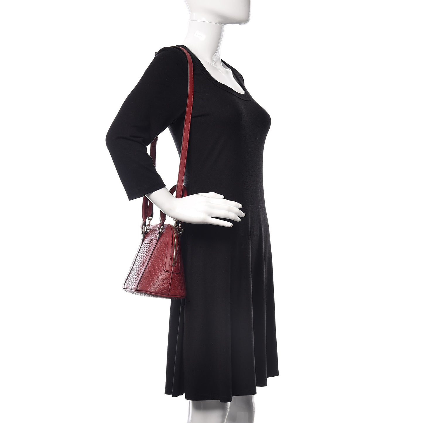 Soft Microguccissima Mini Dome Bag Rosso