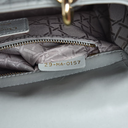 Christian Dior Lambskin Cannage Small My Lady Dior Pistachio 7 of 14