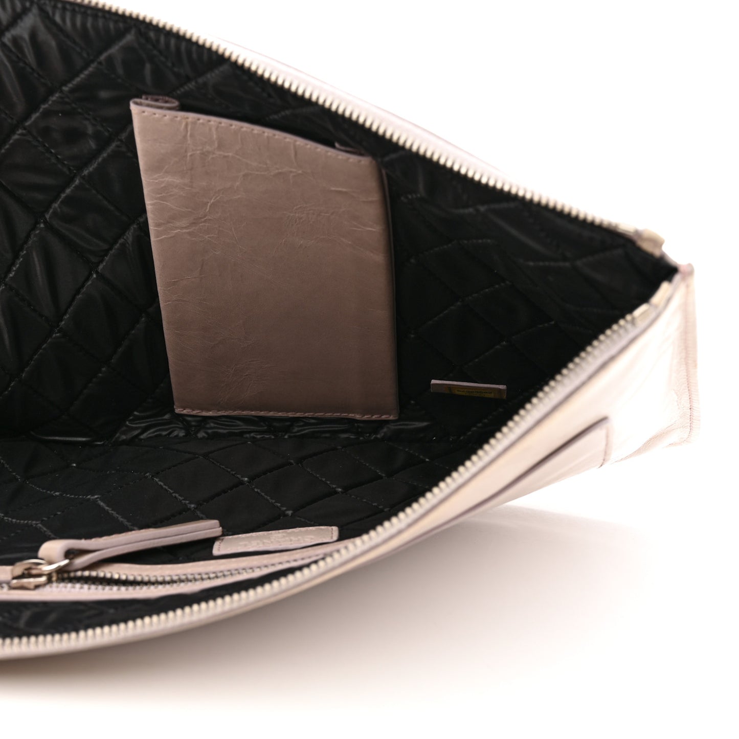 Calfskin Medium Je Ne Suis Pas En Solde Pouch Clutch Light Pink