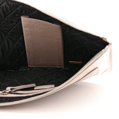 Chanel Calfskin Medium Je Ne Suis Pas En Solde Pouch Clutch Light Pink 5 of 7