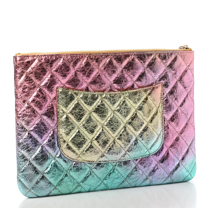 Chanel Metallic Goatskin Quilted Medium 2.55 Reissue Cosmetic Case Multicolor 2 of 4