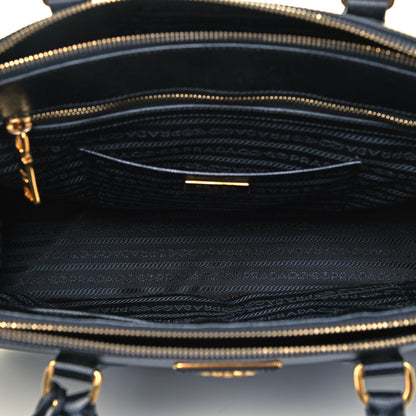 Prada Saffiano Medium Galleria Double Zip Tote Black 7 of 9