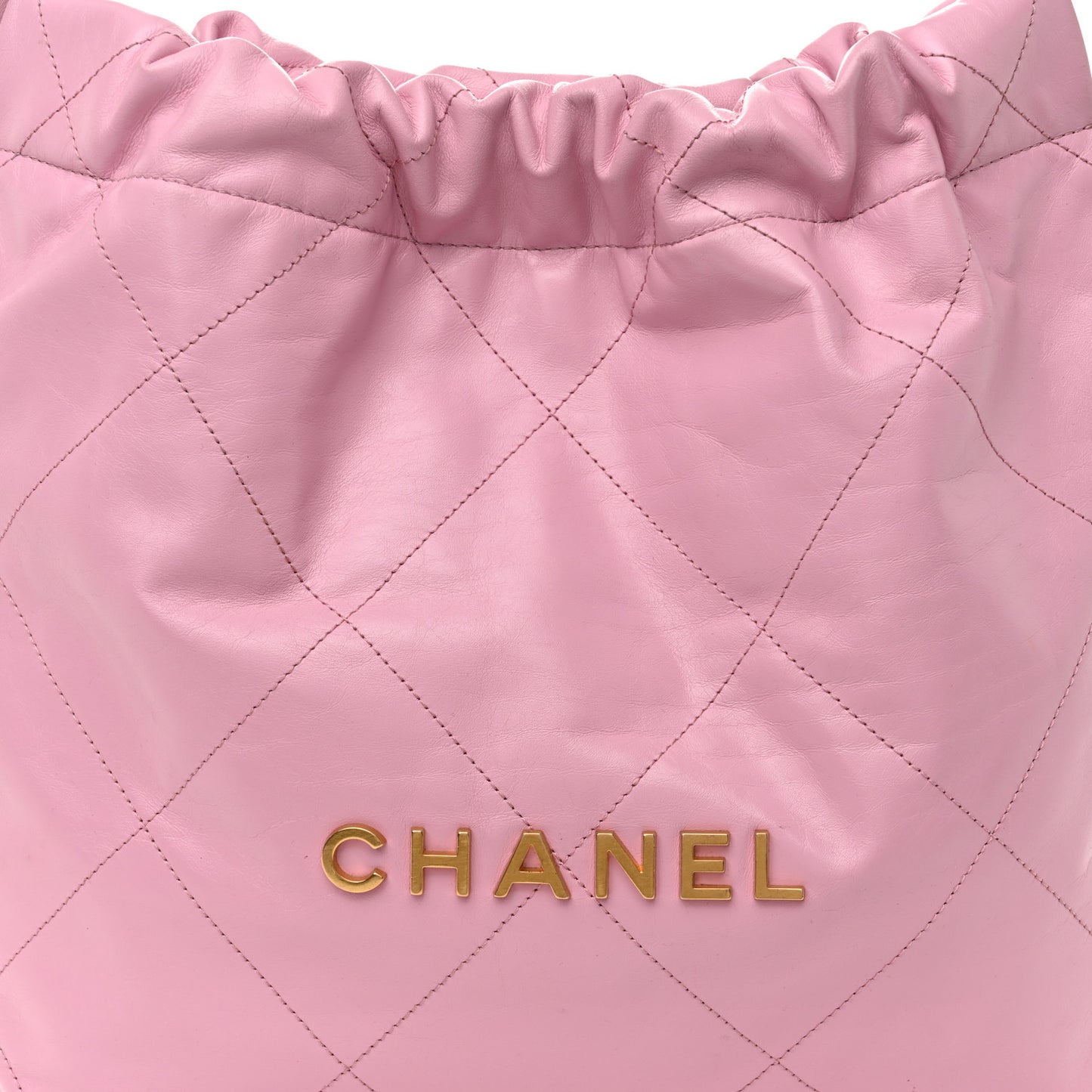Shiny Calfskin Quilted Small Chanel 22 Lilac