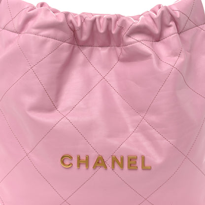 Chanel Shiny Calfskin Quilted Small Chanel 22 Lilac 9 of 11