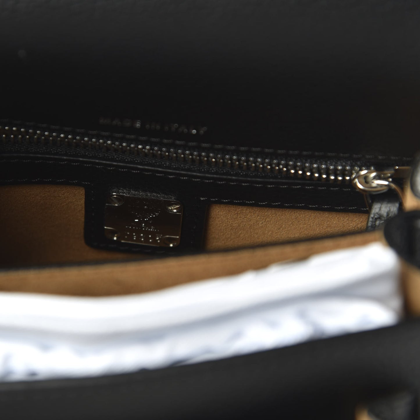 Calfskin Studded Mini Patricia Crossbody Black