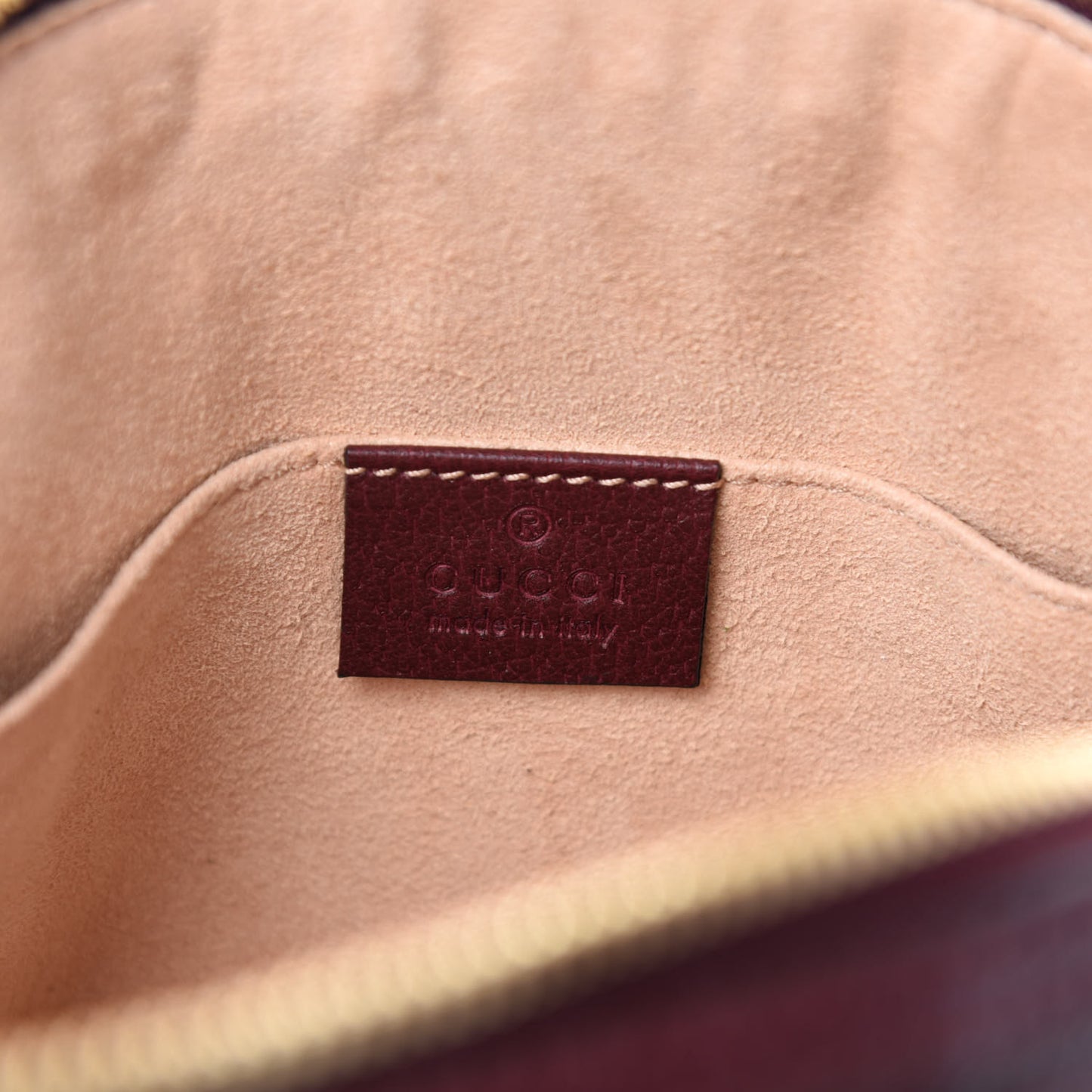 Textured Calfskin Web Small Ophidia Dome Shoulder Bag Vintage Bordeaux