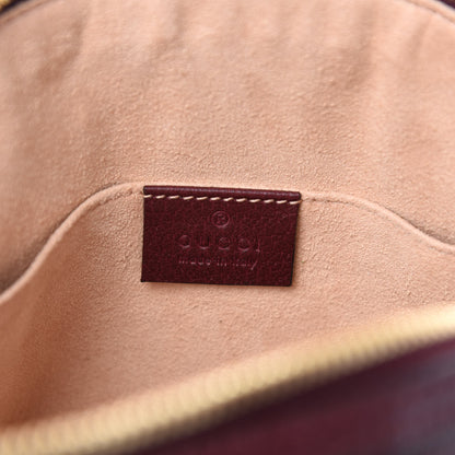 Gucci Textured Calfskin Web Small Ophidia Dome Shoulder Bag Vintage Bordeaux 9 of 11