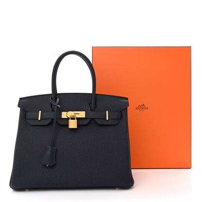 Hermes Togo Birkin 30 Bleu Nuit 11 of 11