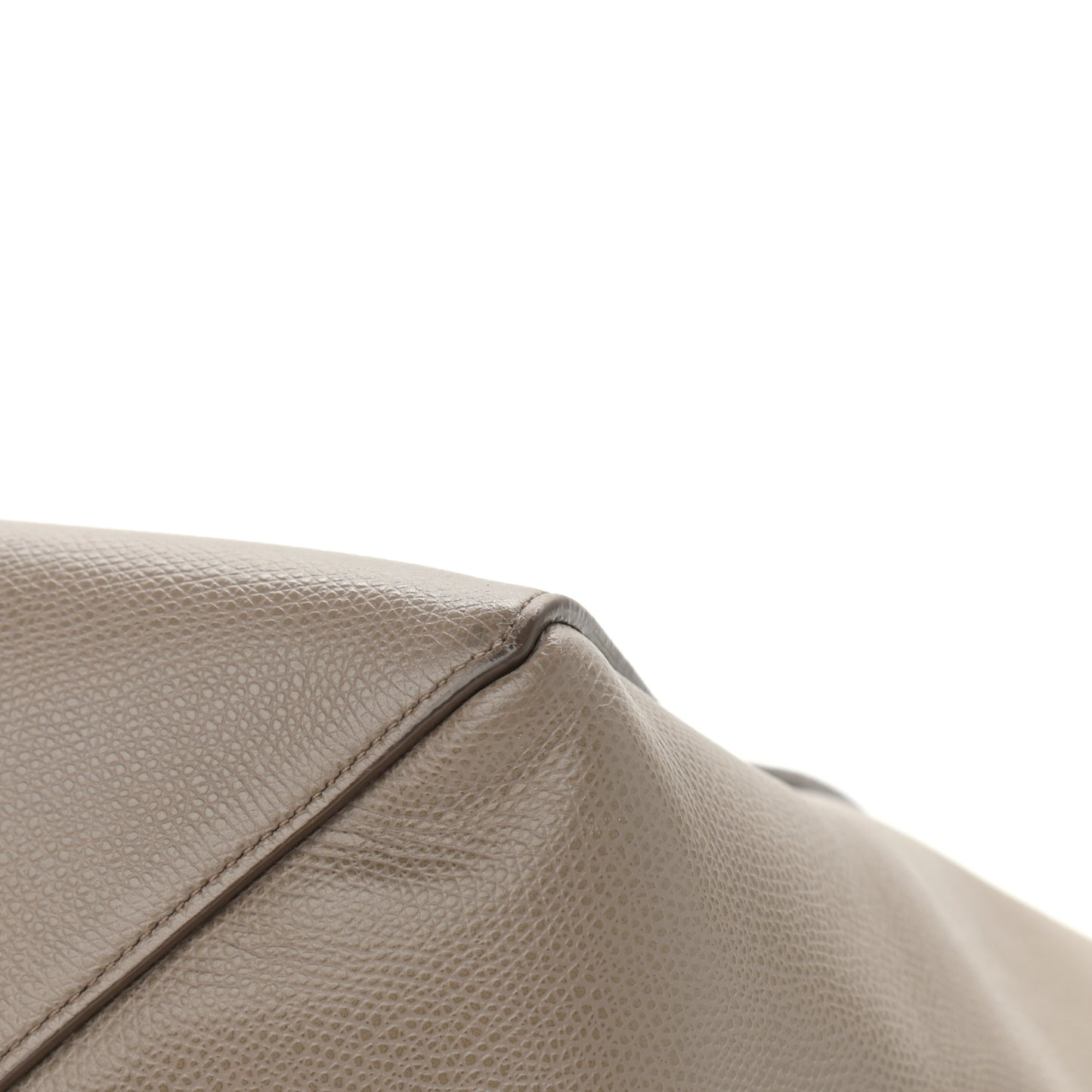 Grained Calfskin Small Horizontal Cabas Phantom Taupe
