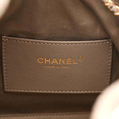 Chanel Suede Quilted Small Chanel 25 Handbag Dark Grey 6 of 11