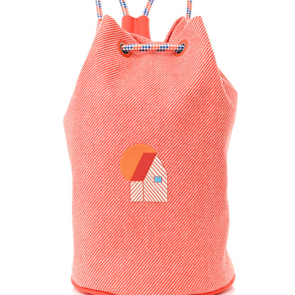 Hermes Les Cabanes Duffle Bag Orange Feu 7 of 9