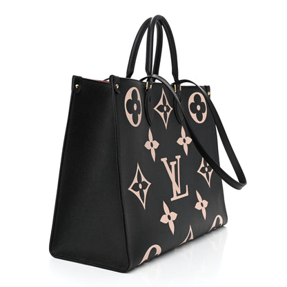 Louis Vuitton Empreinte Monogram Giant Onthego GM Black Beige 3 of 9