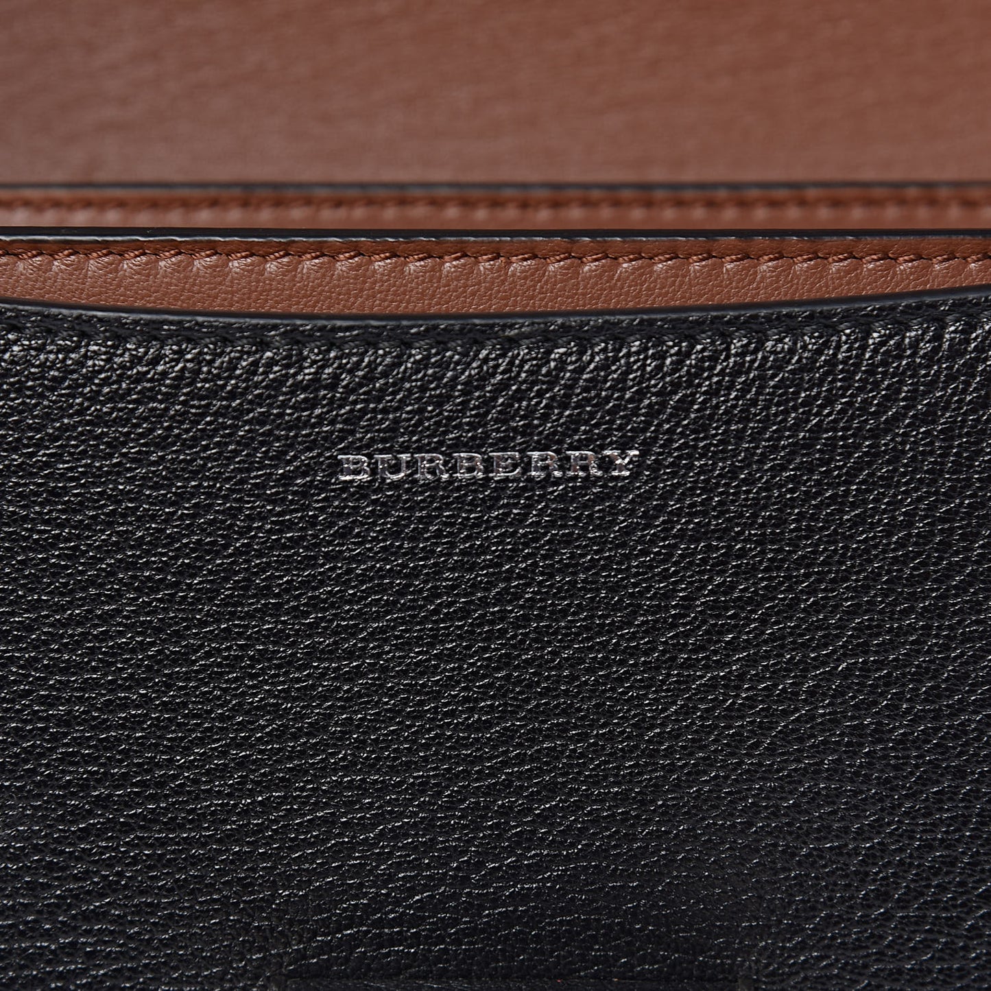 Calfskin Small D-Ring Bag Tan Black