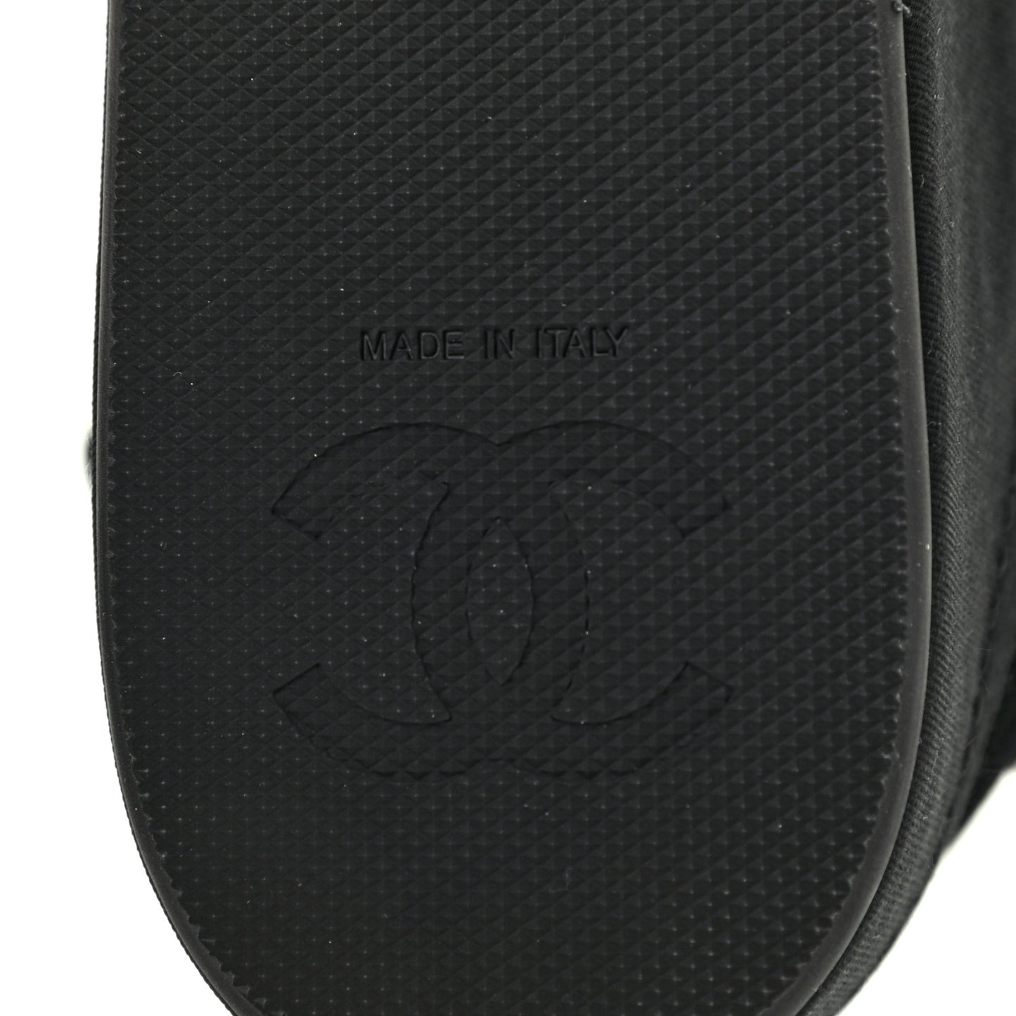Grosgrain Crystal Logo Platform Sandals 39 Black