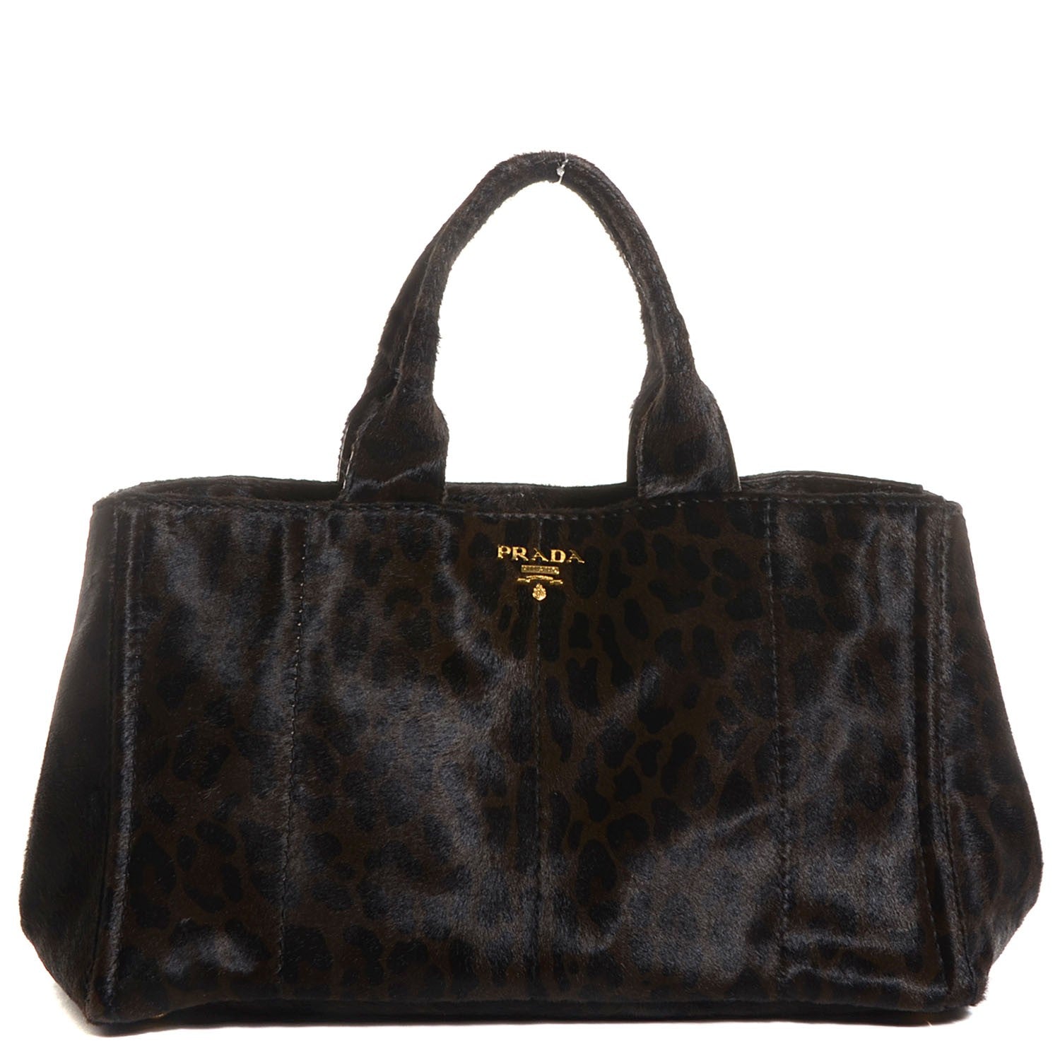 Prada Calf Hair Leopard Print Shopping Tote 1 of 11