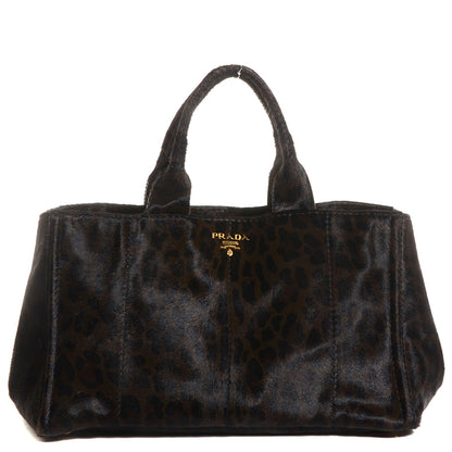 Prada Calf Hair Leopard Print Shopping Tote 1 of 11