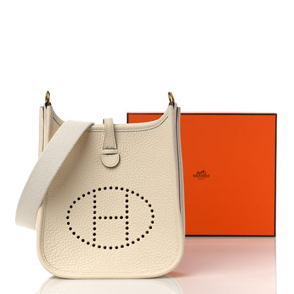 Hermes Taurillon Clemence Amazone Evelyne TPM Nata Craie 10 of 10
