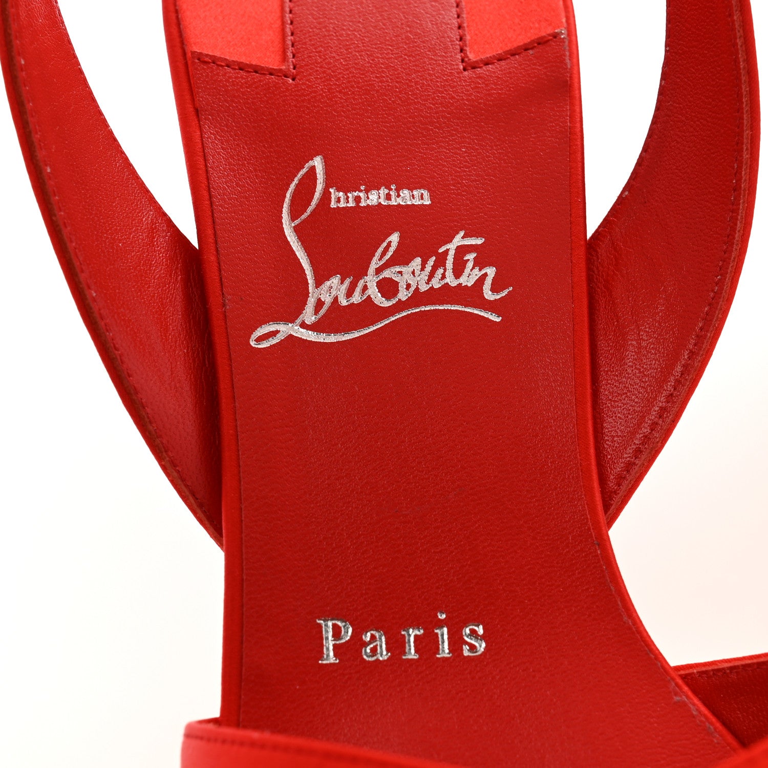 Christian Louboutin Crepe Satin Supermariza 130 Sandals 39 Ole 7 of 10