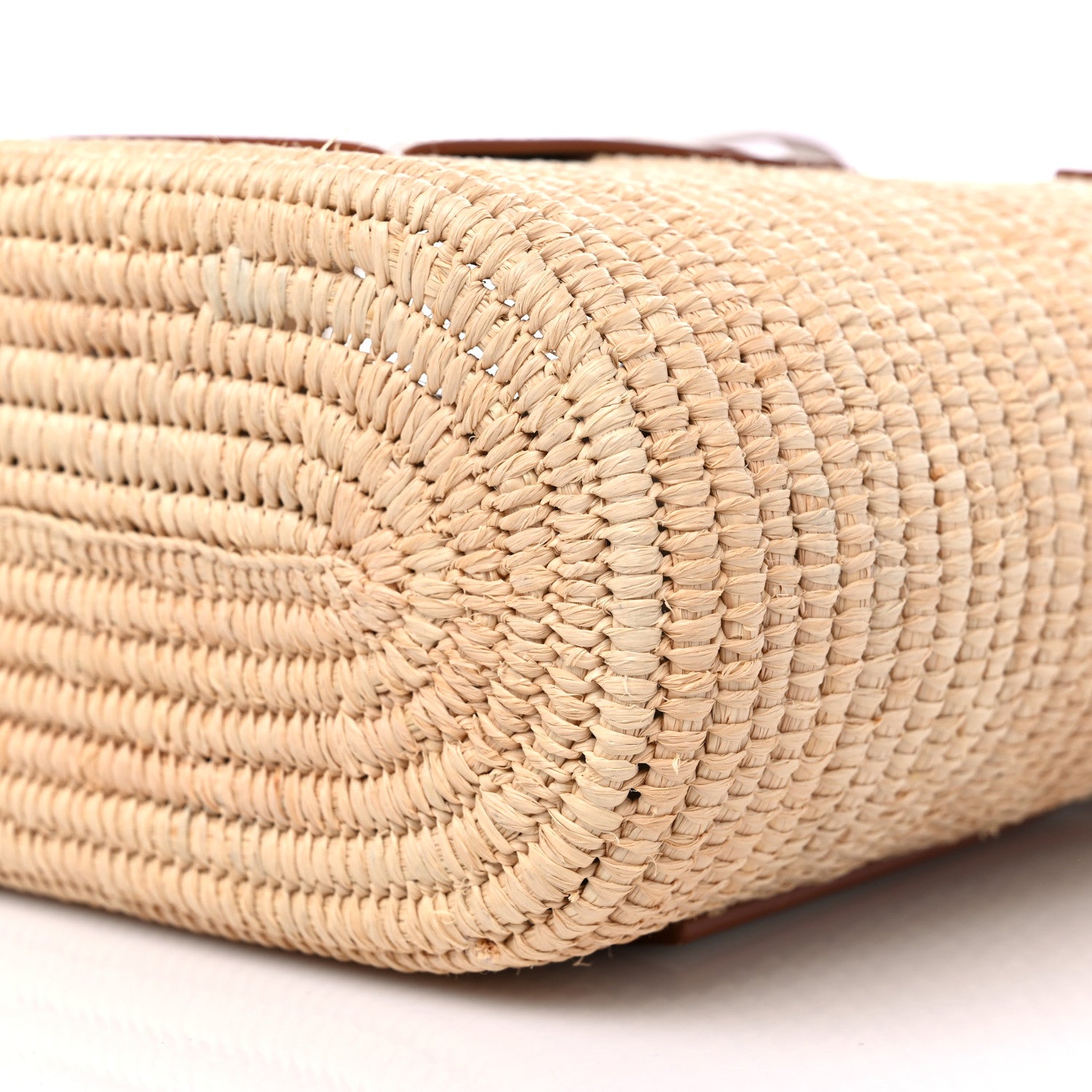 Loewe Raffia Square Small Basket Tote Bag Natural White 8 of 8