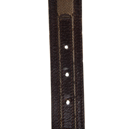 Gucci Monogram Interlocking G Belt 85 34 Dark Brown 4 of 5