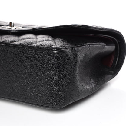 Chanel Caviar Quilted Jumbo Double Flap Black 6 of 9
