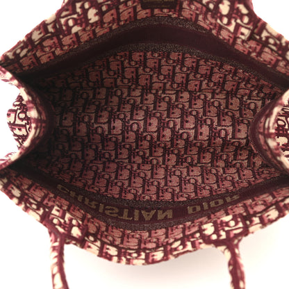 Christian Dior Oblique Medium Book Tote Burgundy Multicolor 5 of 8