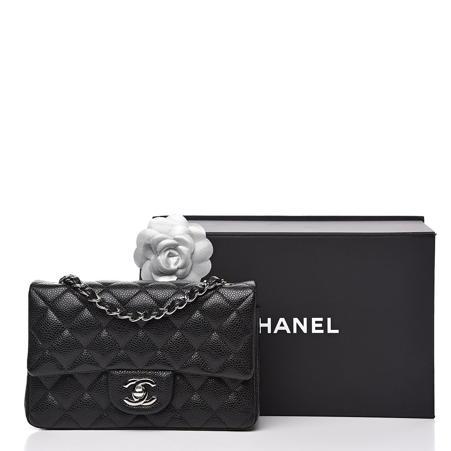 Chanel Caviar Quilted Mini Rectangular Flap Black 12 of 12
