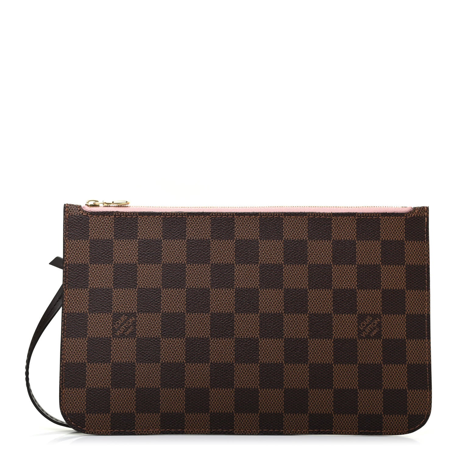 Louis Vuitton Damier Ebene Neverfull MM GM Pochette Rose Ballerine 1 of 6