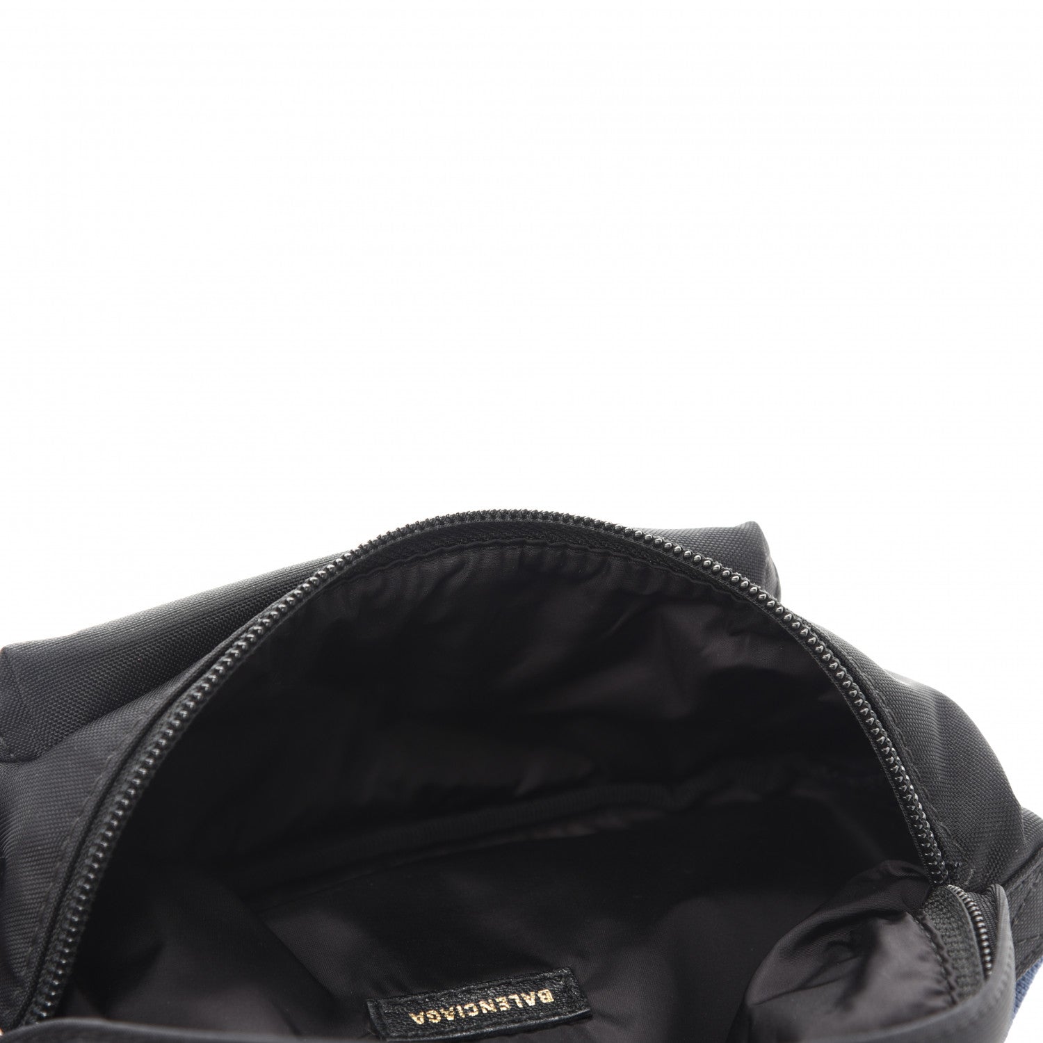 Balenciaga Sport Nylon Logo Embroidered Wheel Belt Bag Black White 6 of 9