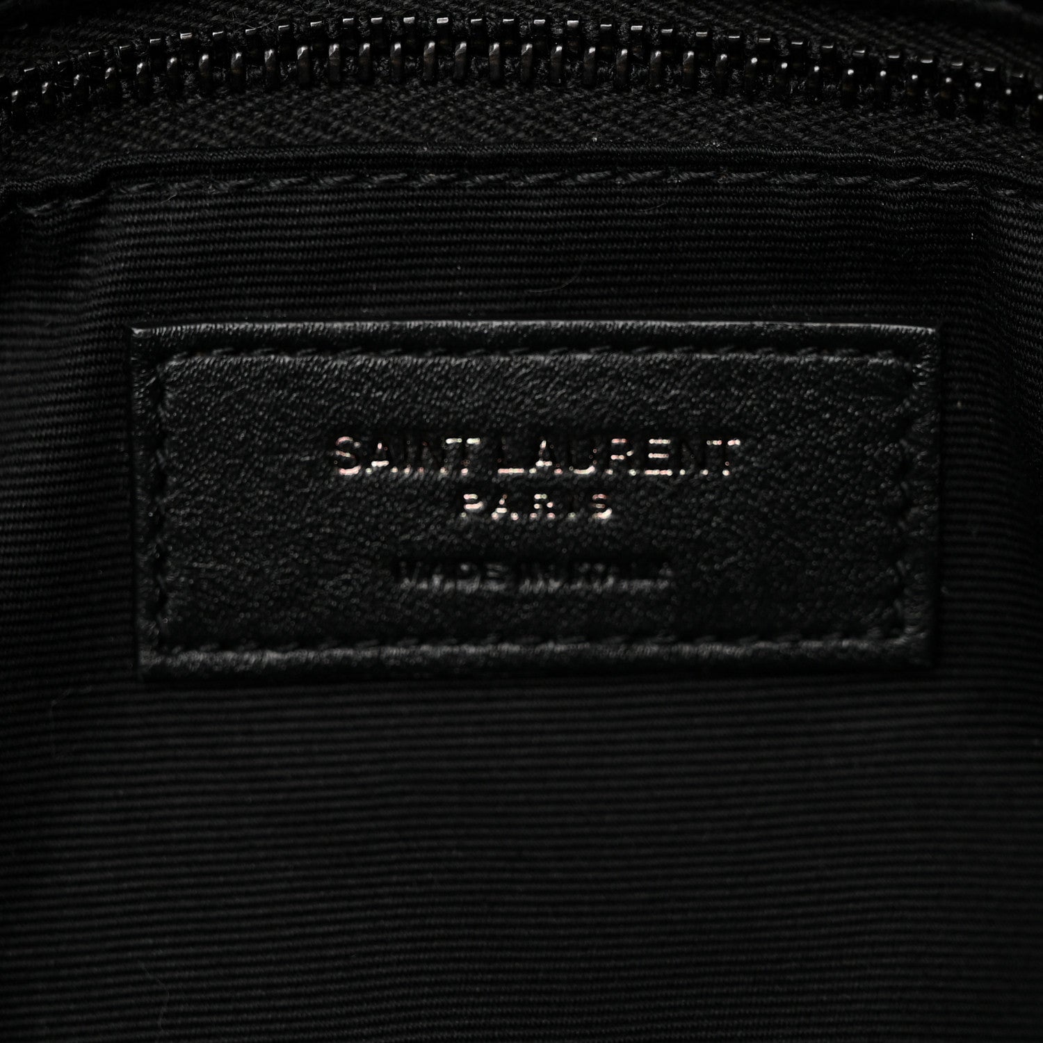 Saint Laurent Lambskin Quilted Monogram Monochrome Small Loulou Puffer Chain Satchel Black 7 of 10