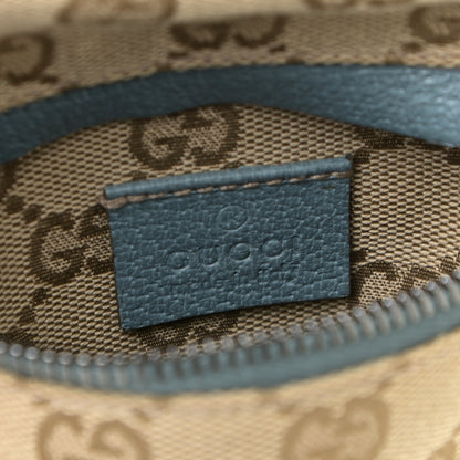 Gucci GG Monogram Web Double Pocket Belt Bag Blue 7 of 11