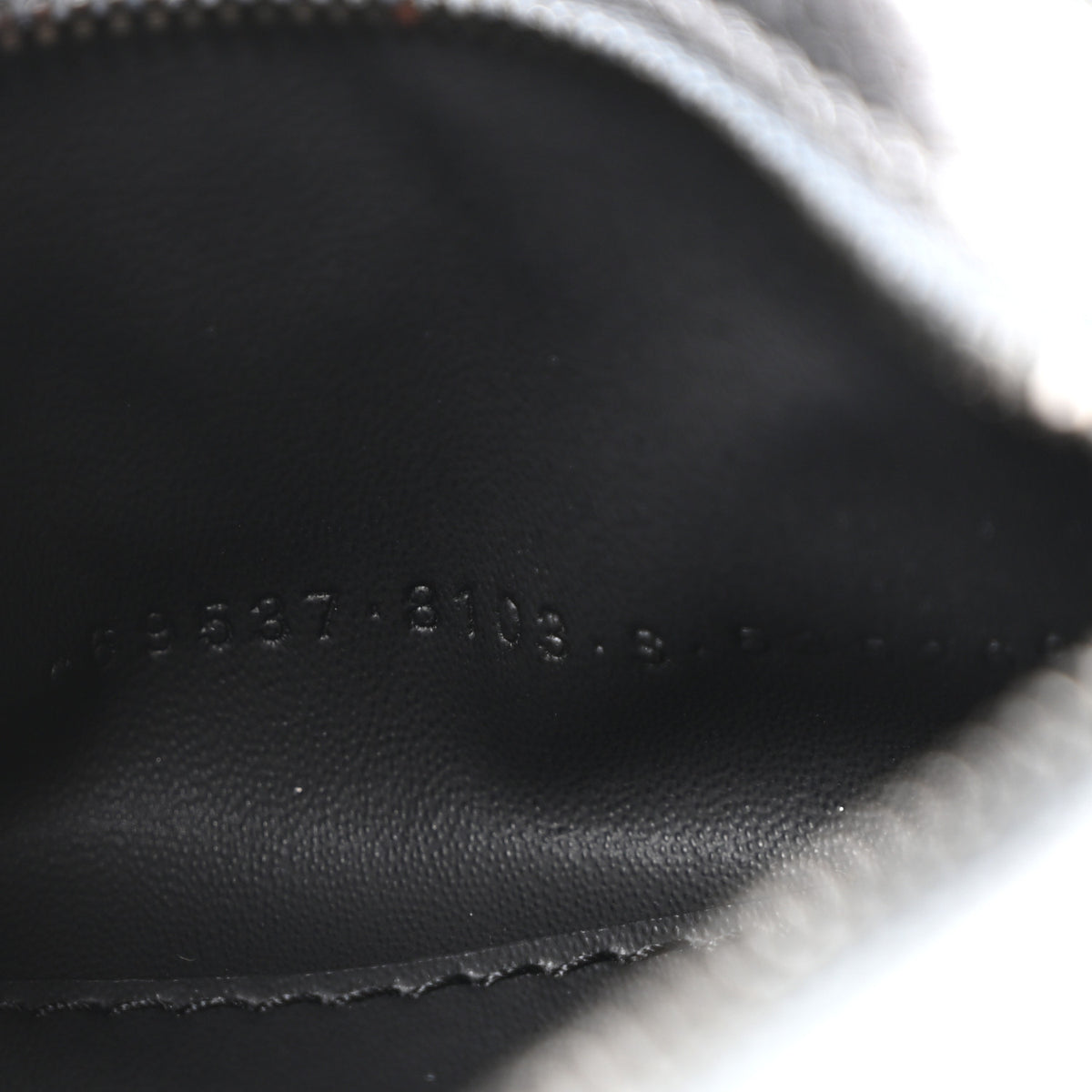 Metallic Grained Calfskin Neo Classic Hardware Super Nano City Crossbody Silver