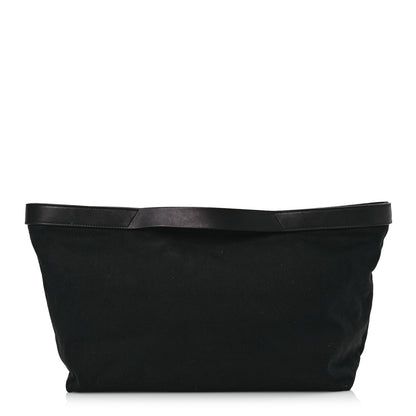 The Row Canvas Calfskin Kit Tote Black 1 of 10