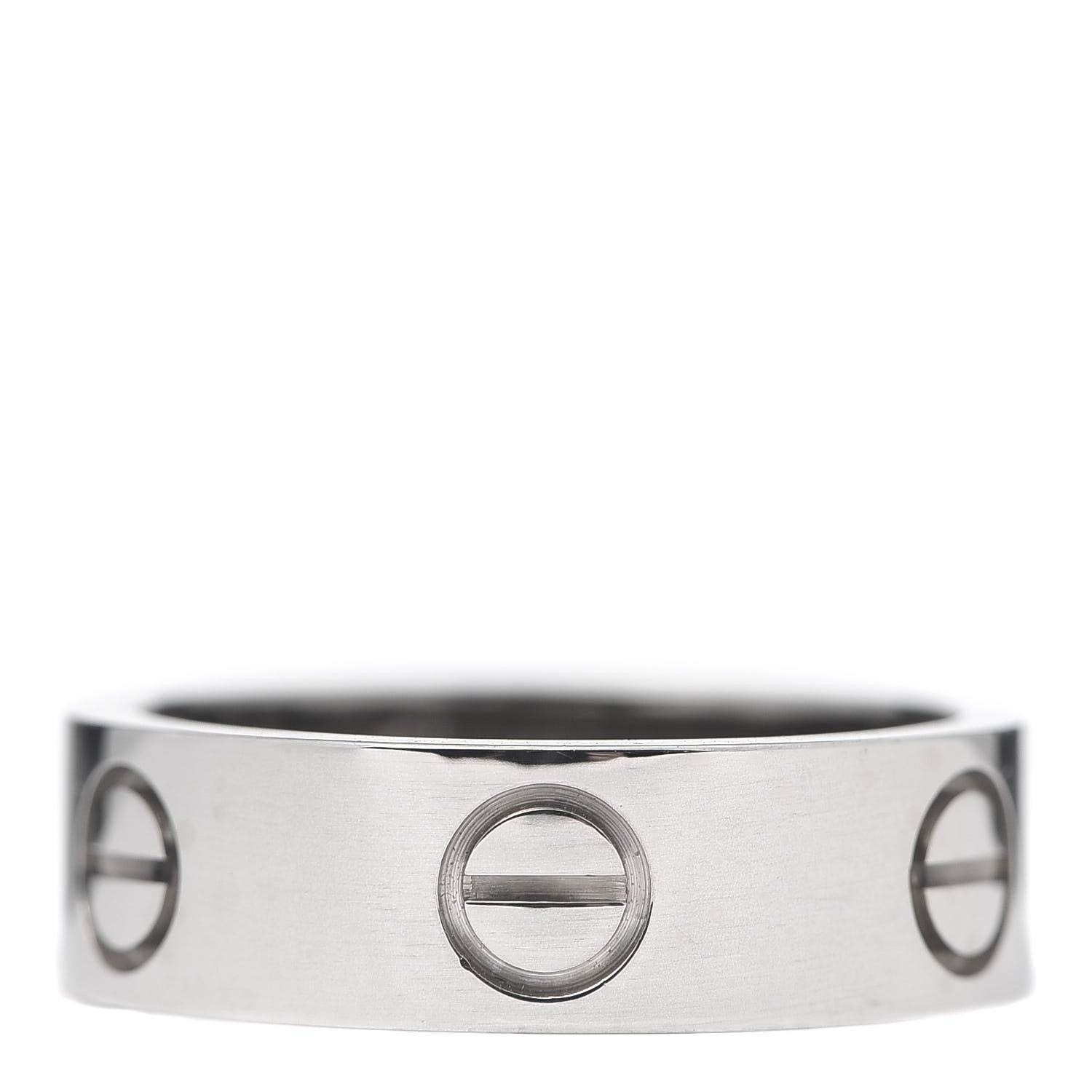 Cartier 18K White Gold 5.5mm LOVE Ring 50 5.25 1 of 4