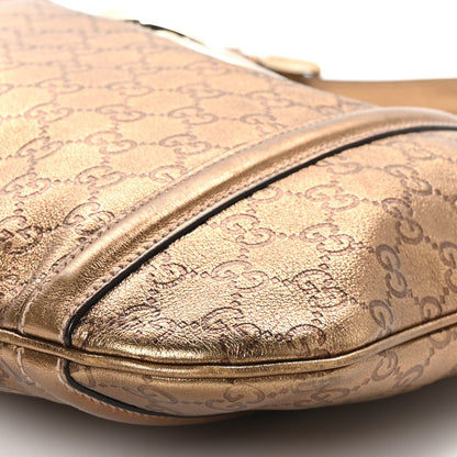 Gucci Metallic Guccissima Medium Britt Tote Gold 11 of 12
