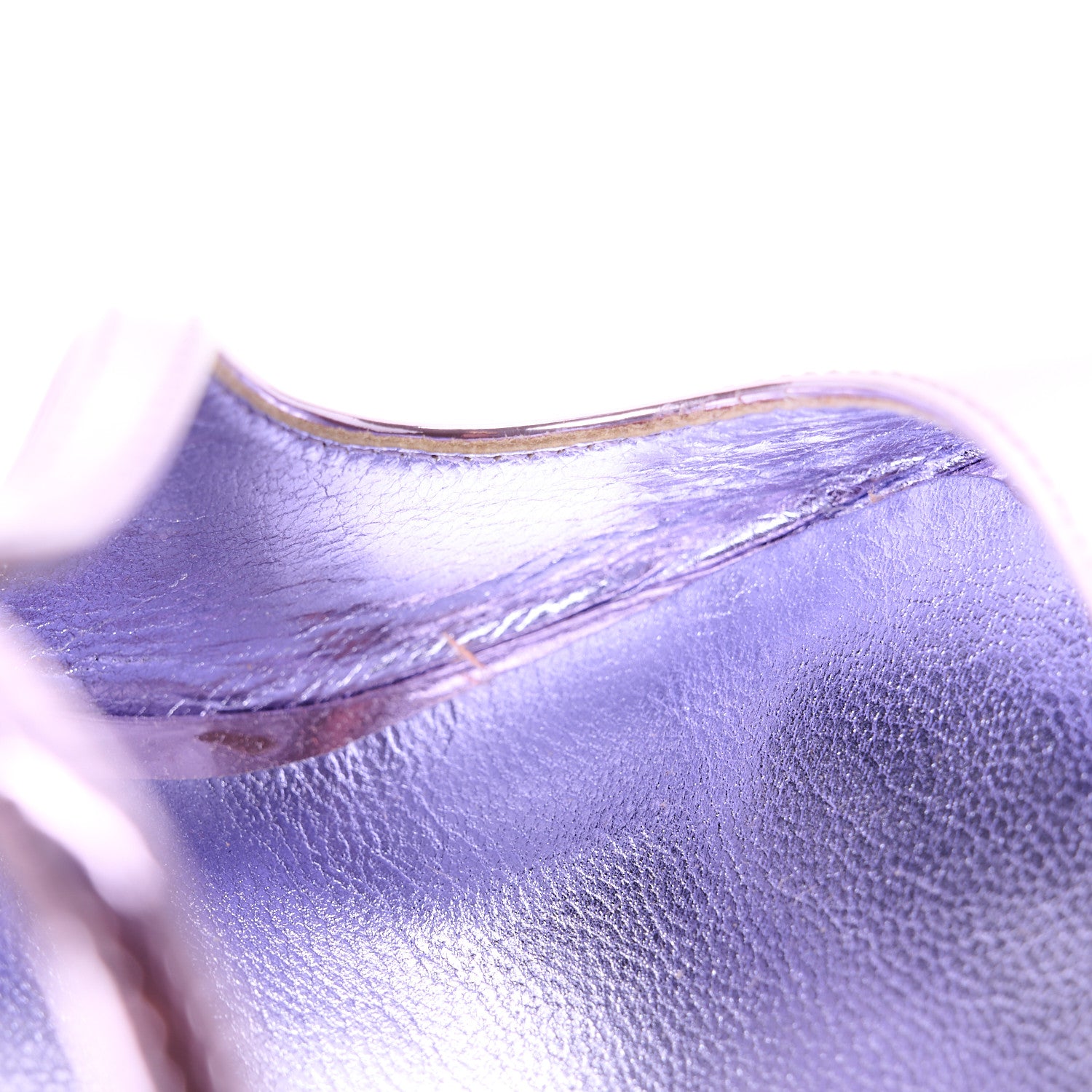 Jimmy Choo Metallic Calfskin Anise 95 Sandals 39.5 Purple 10 of 10