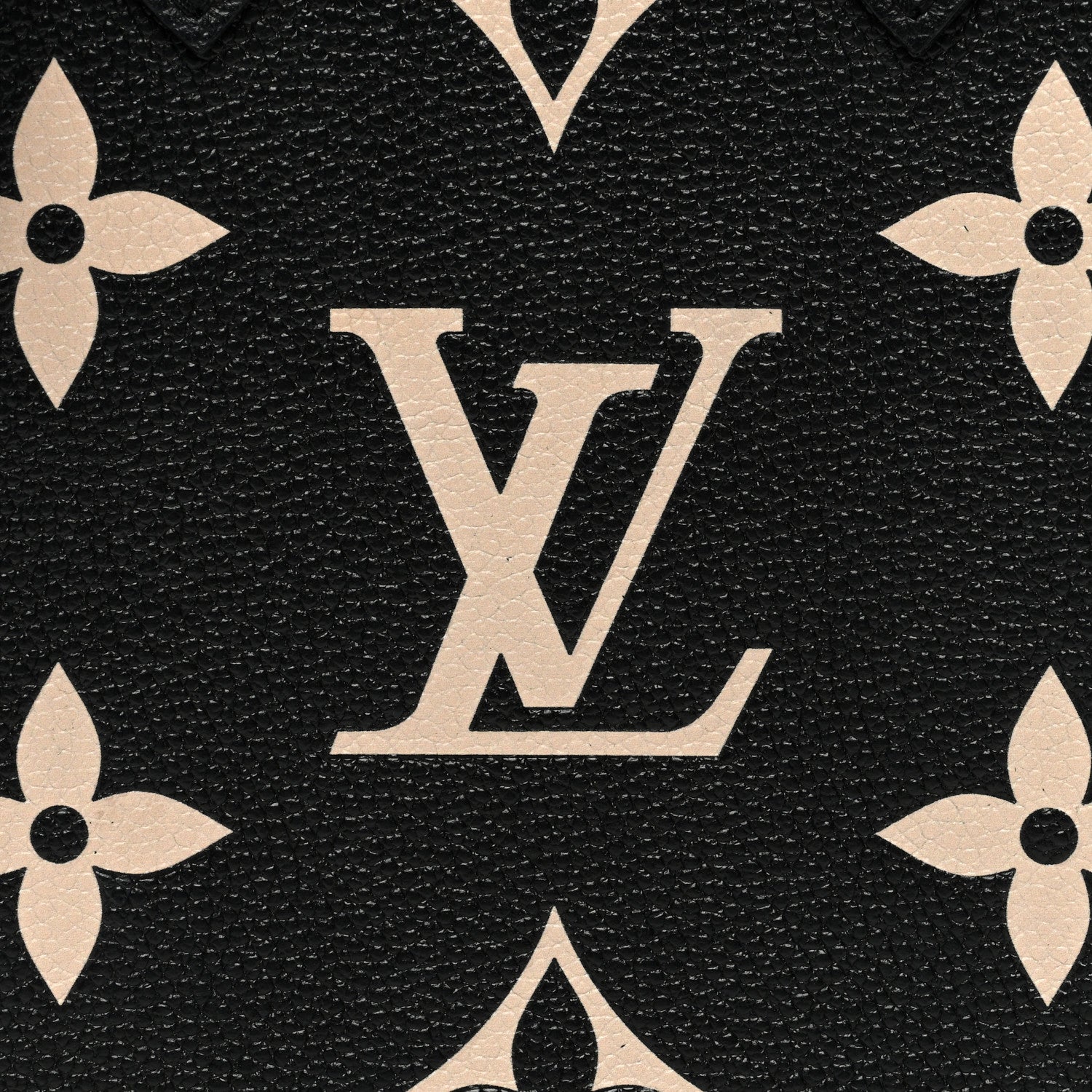 Louis Vuitton Empreinte Monogram Giant Petit Sac Plat Black Beige 7 of 9