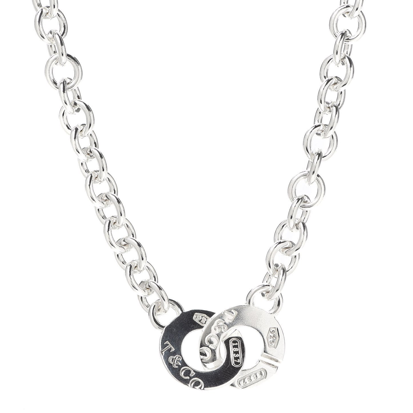 Sterling Silver 1837 Circle Clasp Necklace