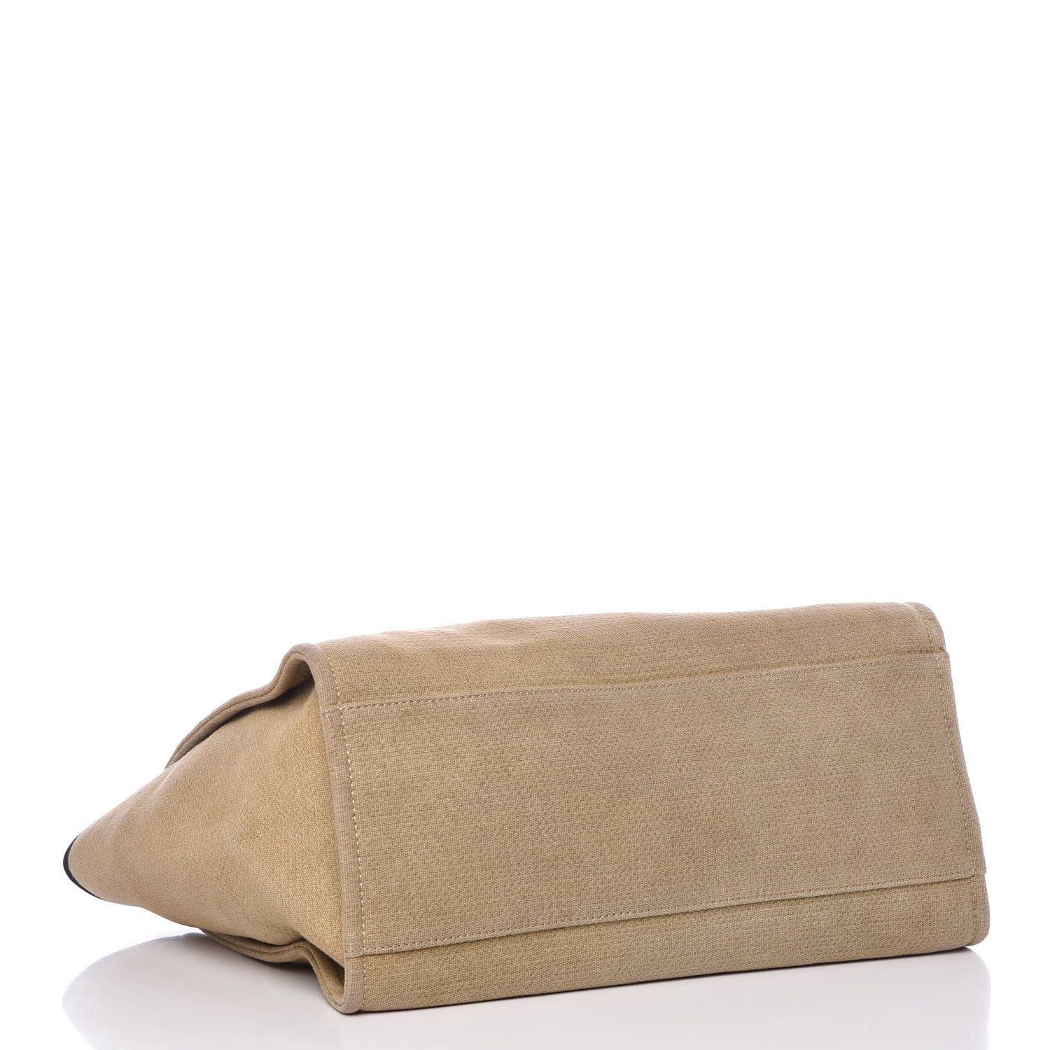 Chanel Canvas Large Deauville Tote Beige Black 5 of 11
