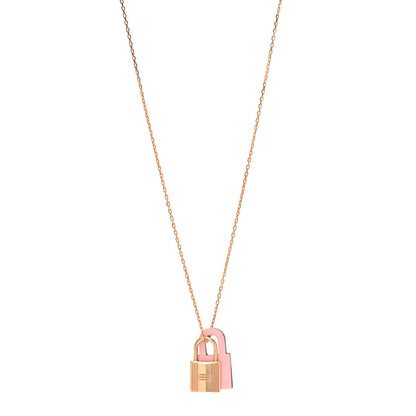 Hermes Swift Small O'Kelly Pendant Necklace Rose Sakura 1 of 4