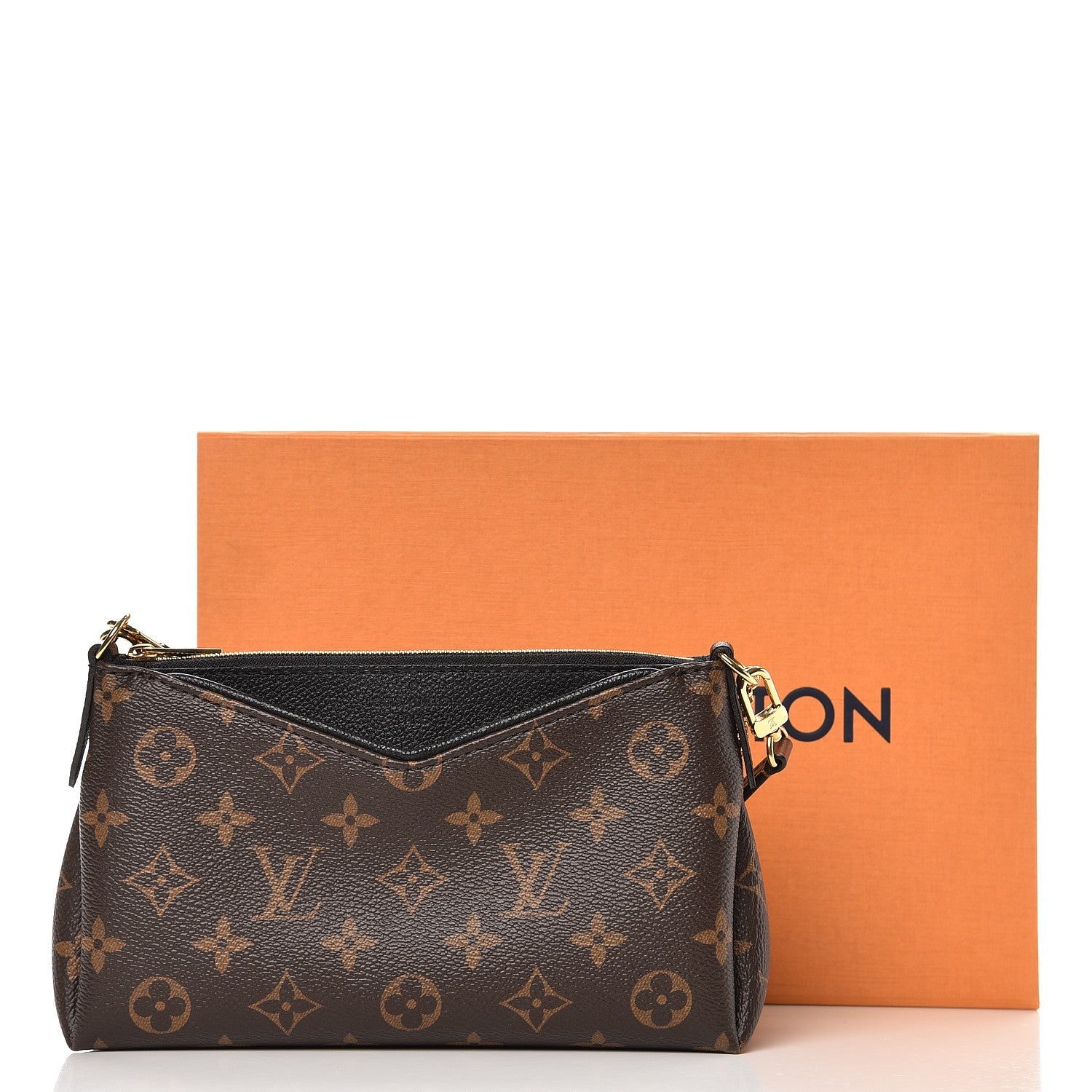 Louis Vuitton Monogram Pallas Clutch Black 9 of 9