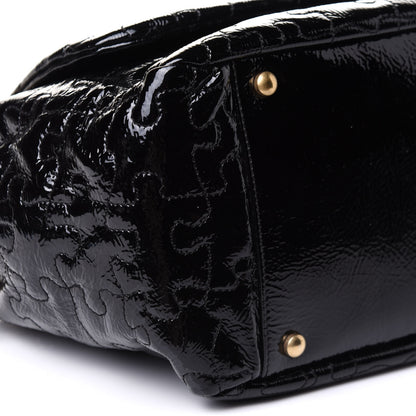 Chanel Patent Puzzle Accordion Flap Bag Black 8 of 10